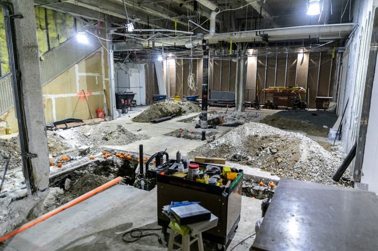 Infrastructure money is helping airports add toilets, gates and boarding bridges 3 The groundbreaking of the first restroom in Phase 5 of the Restroom Renovation Program, the first phase supported by BIL funding, at Philadelphia International Airport.