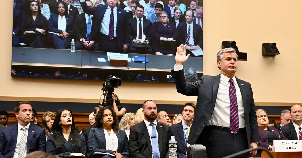 F.B.I. Director Testifying Before House Panel as It Assails the Bureau