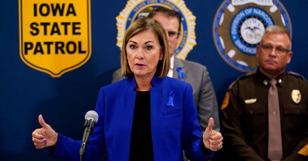 Kim Reynolds, Iowa’s Influential Governor, Expected to Endorse DeSantis