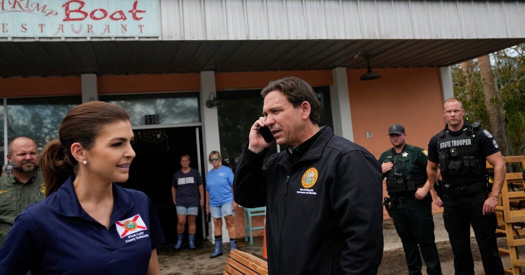 In Florida, Even a Hurricane Can’t Sweep Away Presidential Politics
