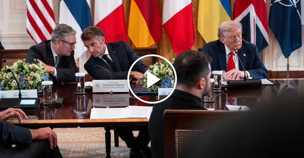 Video: Zelensky, European Leaders Push Trump for Security Guarantees