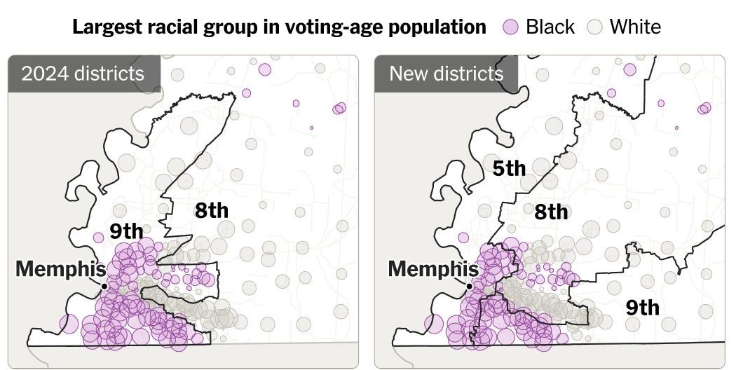 See How the G.O.P. Cut Up Tennessee’s Only Majority Black District See How the G.O.P. Cut Up Tennessee’s Only Majority Black District