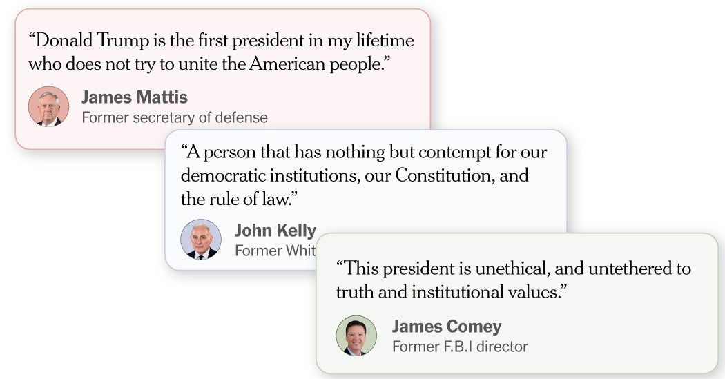 Former Donald Trump Administration Officials Call Him a ‘Liar’ and ‘Fascist’ Former Donald Trump Administration Officials Call Him a ‘Liar’ and ‘Fascist’