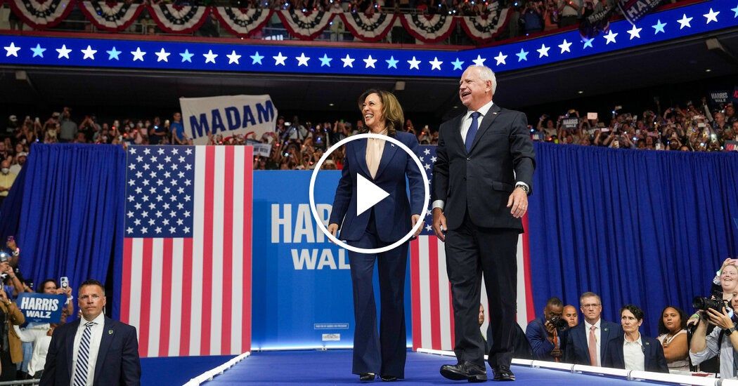 Video: Harris and Walz Hold First Campaign Rally Together