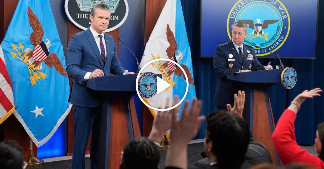 Video: Defense Officials Give No Timeline for War in Iran as U.S. Boosts Forces