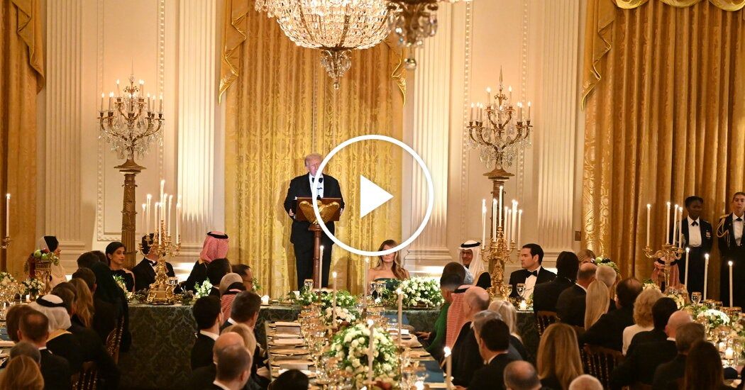 Video: Saudi Crown Prince Dines With Trump at the White House