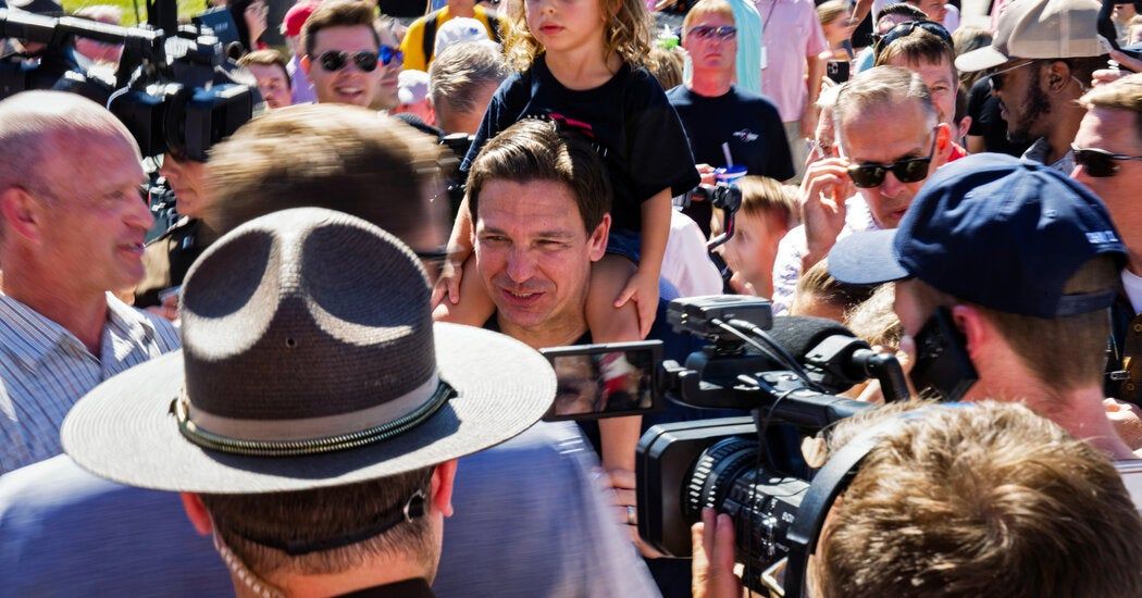 At the Iowa State Fair, DeSantis Can’t Seem to Catch a Break