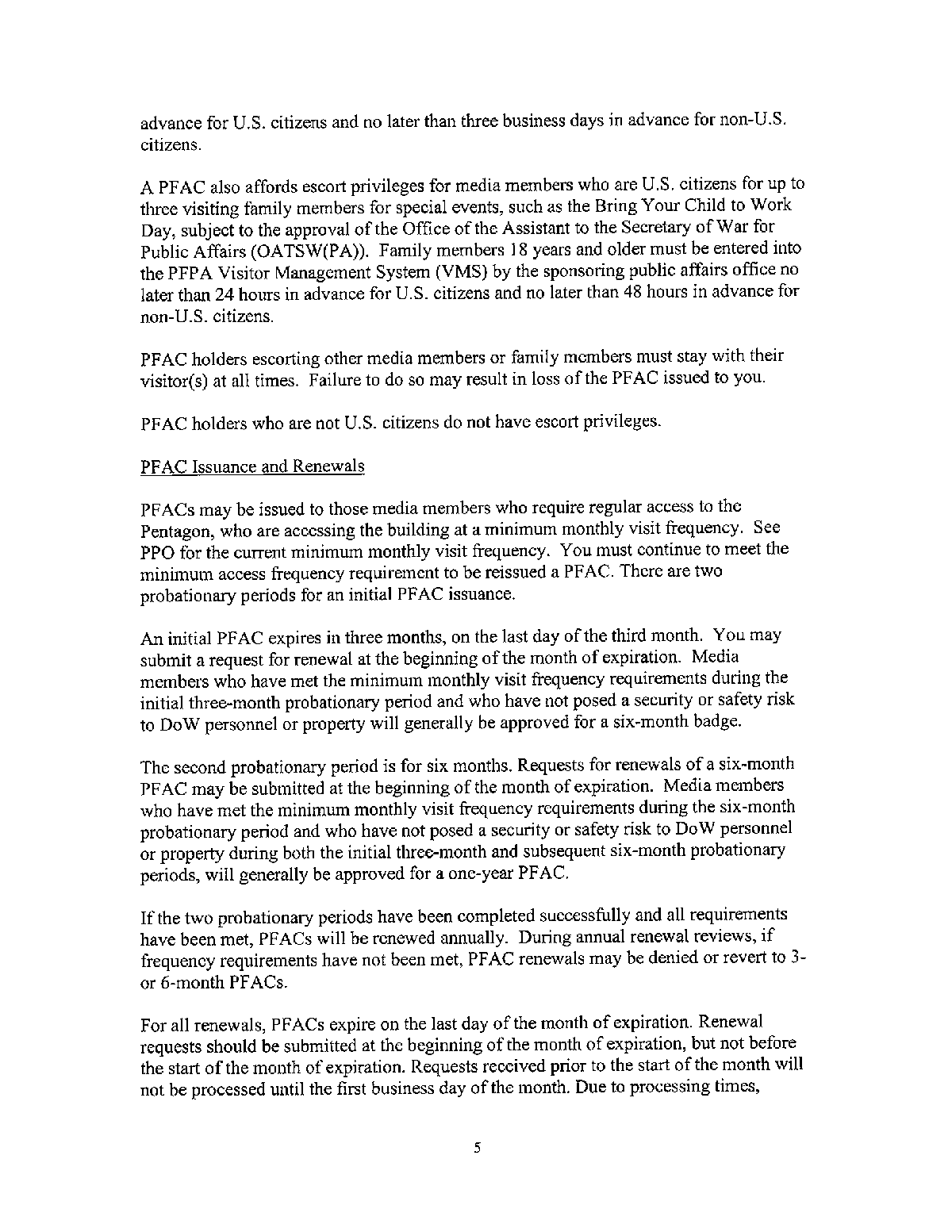 How the Pentagon Is Blocking Out News Organizations 8 Page 8 of undefined PDF document.