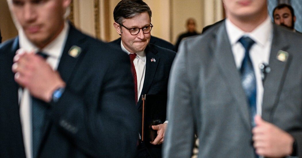 House Passes Johnson’s Plan to Avert Shutdown in Bipartisan Vote