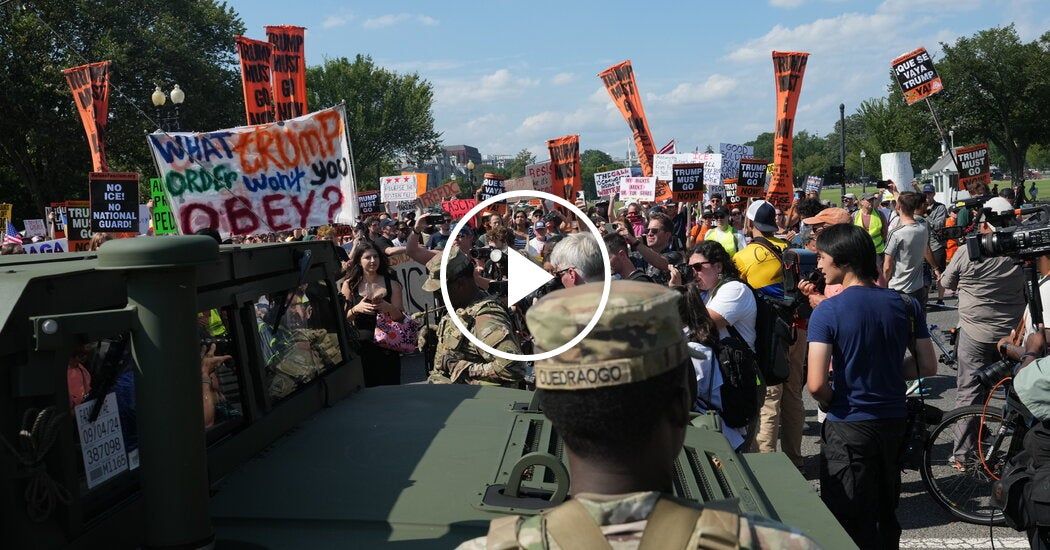 Video: Hundreds Protest Trump’s National Guard Deployment in D.C. Video: Hundreds Protest Trump’s National Guard Deployment in D.C.