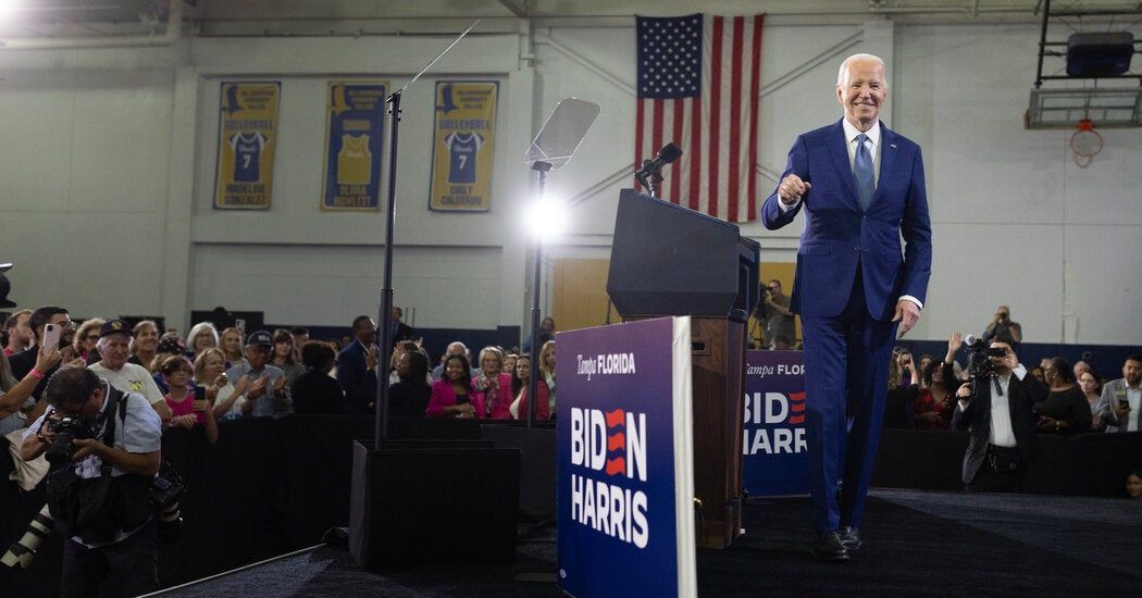 Biden Campaigns on Abortion Rights in Florida, Tying State Ban to Trump
