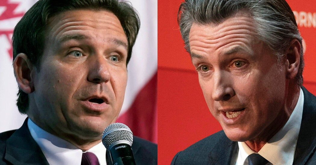 Newsom-DeSantis Debate: Two Long-Feuding Governors Are Set for an Unusual Onstage Clash Newsom-DeSantis Debate: Two Long-Feuding Governors Are Set for an Unusual Onstage Clash