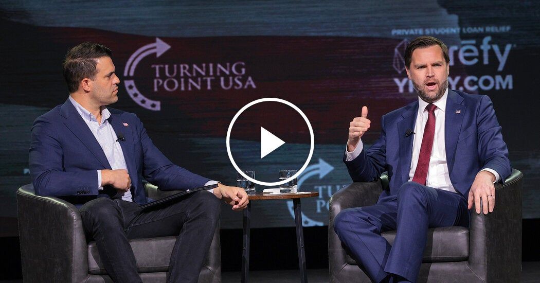 Video: Vance Gets Heckled at Turning Point Event and Pushes Back Against Pope
