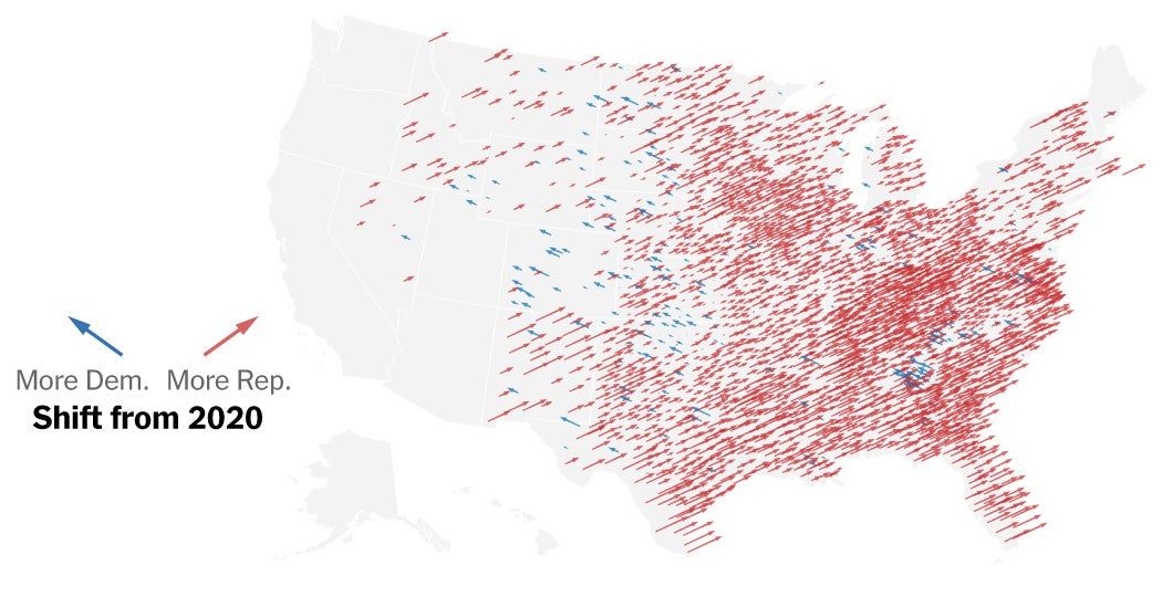 Early Results Show a Red Shift Across the U.S.