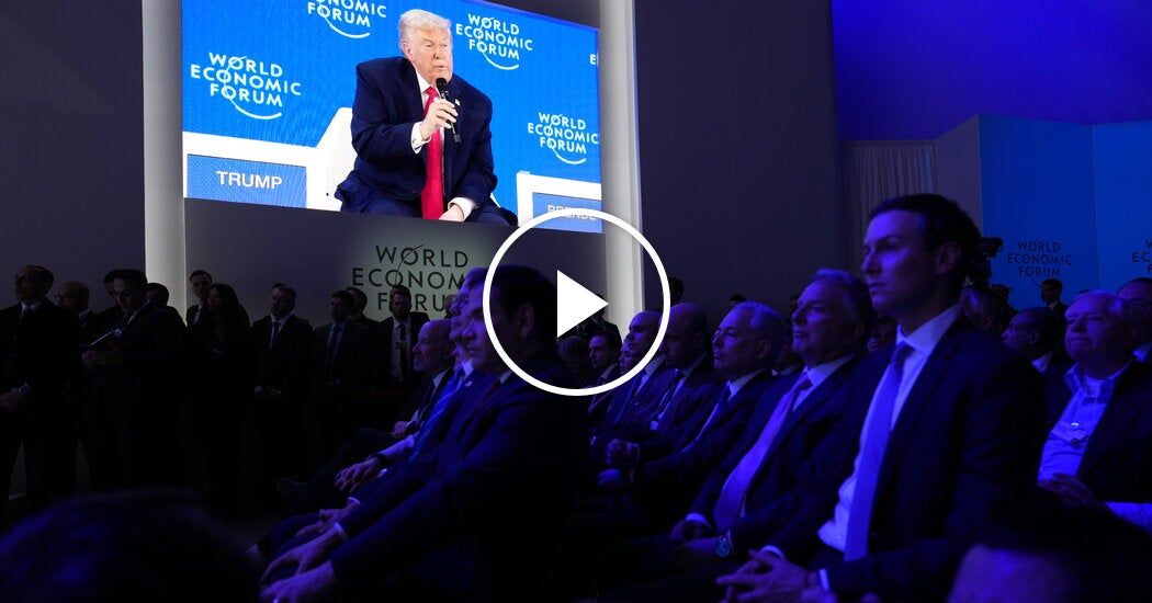 Video: Trump Targets European Allies in Lengthy Speech at Davos