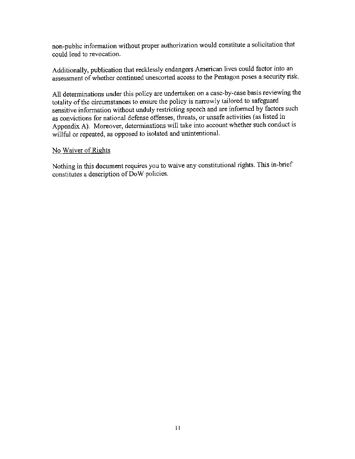 How the Pentagon Is Blocking Out News Organizations 14 Page 14 of undefined PDF document.