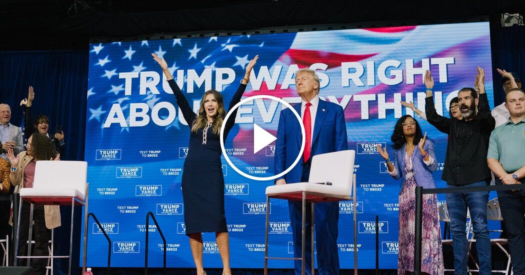 Video: Trump Plays Music After Medical Emergencies Derail Town Hall