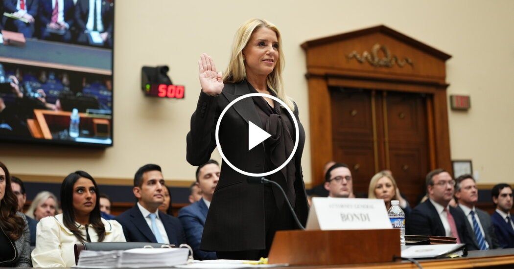 Video: Lawmakers Spar with Bondi Over Epstein Files