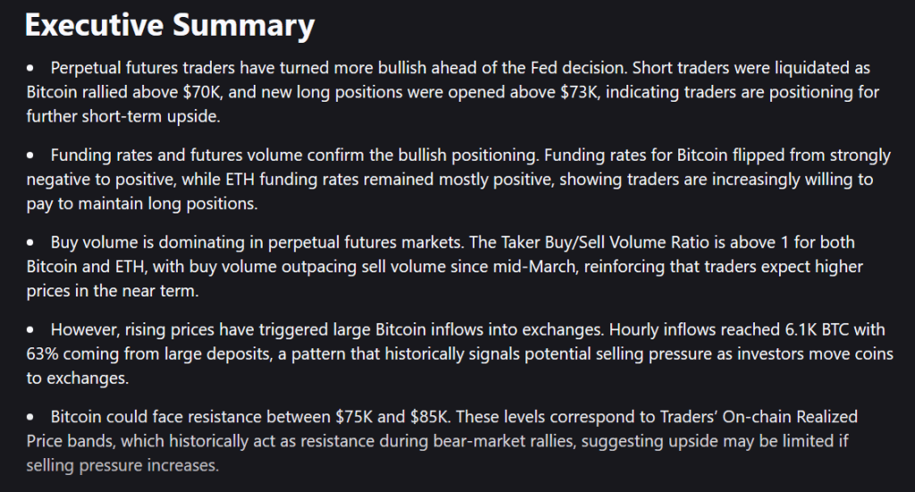 Bitcoin Stalls Near $75K As Traders Move Coins To Exchanges 1 181eeb78 a 80090a