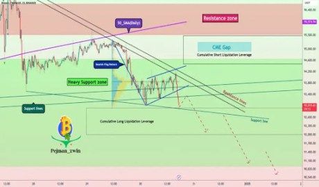 Bitcoin Bearish Flag Pattern Says Crash Is Far From Over Despite Crash To $91,000 1 Bitcoin price 1
