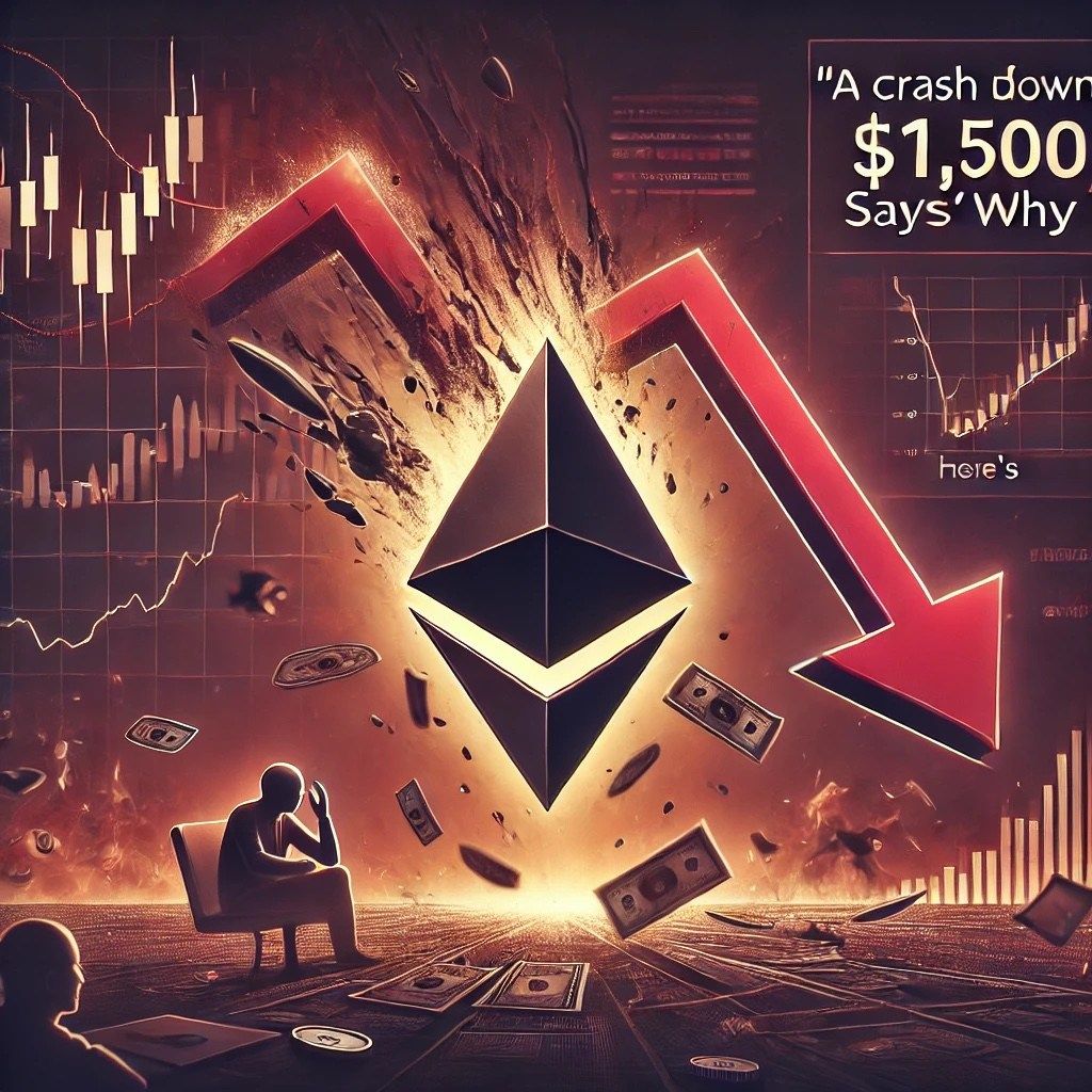 Doomsday for Ethereum? ‘A Crash Down To ,500 Is Coming,’ Says Skeptic, Here’s Why