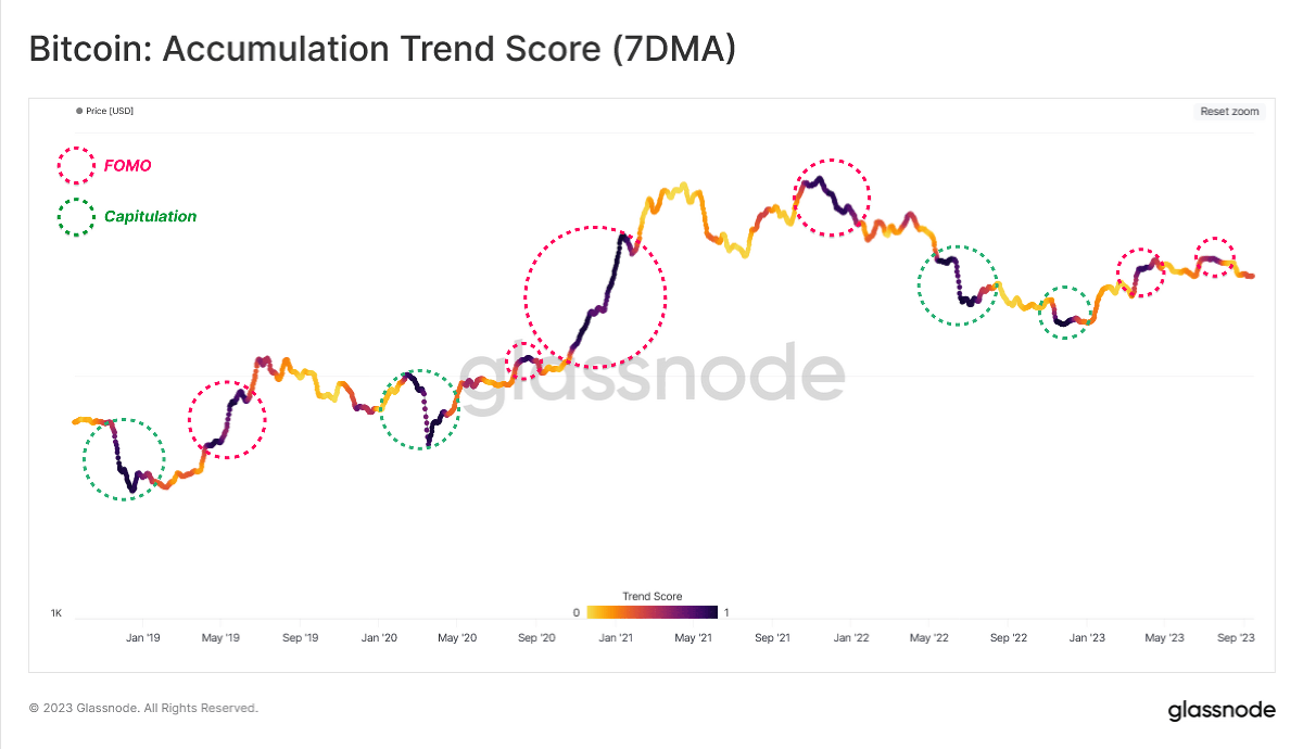 Bitcoin Rally Sustainable? On-Chain Data Provides Crucial Insights 2 Bitcoin accumulation trend score
