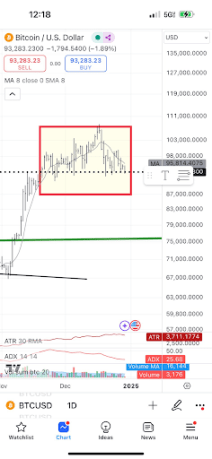 Legendary Analyst Peter Brandt Says Bitcoin Price Could Crash To $78,000, Here's Why 1 Bitcoin price 1