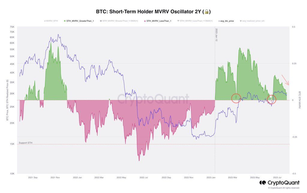Will Bitcoin Price Soar Or Slump In The Coming Days? 2 STH MVRV